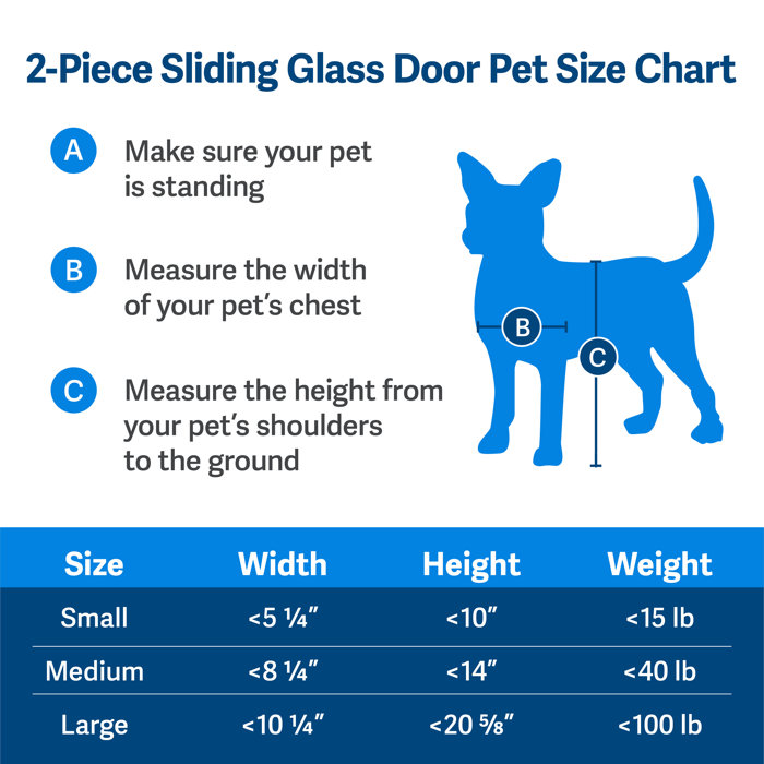 PetSafe® Sliding Glass Pet Door 2Piece & Reviews Wayfair